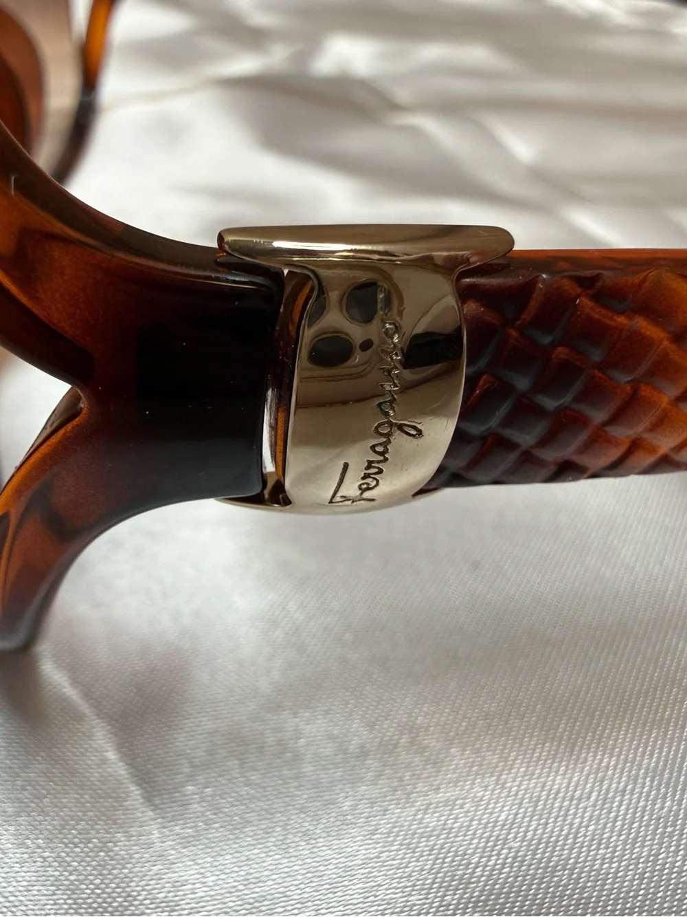 Salvatore Ferragamo Tortoise Gradient Oversized Sunglasses Italy